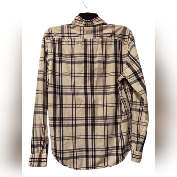 Express - Men's Button-Up Shirt - Medium - White with Red and Black Accents - Picture 4 of 4